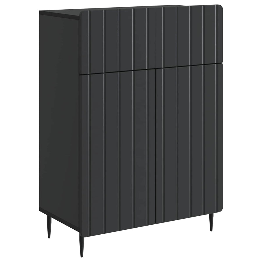 Dressoir met lade Zwart 66 x 34,5 x 92 cm Bewerkt hout