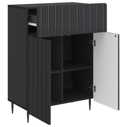Dressoir met lade Zwart 66 x 34,5 x 92 cm Bewerkt hout