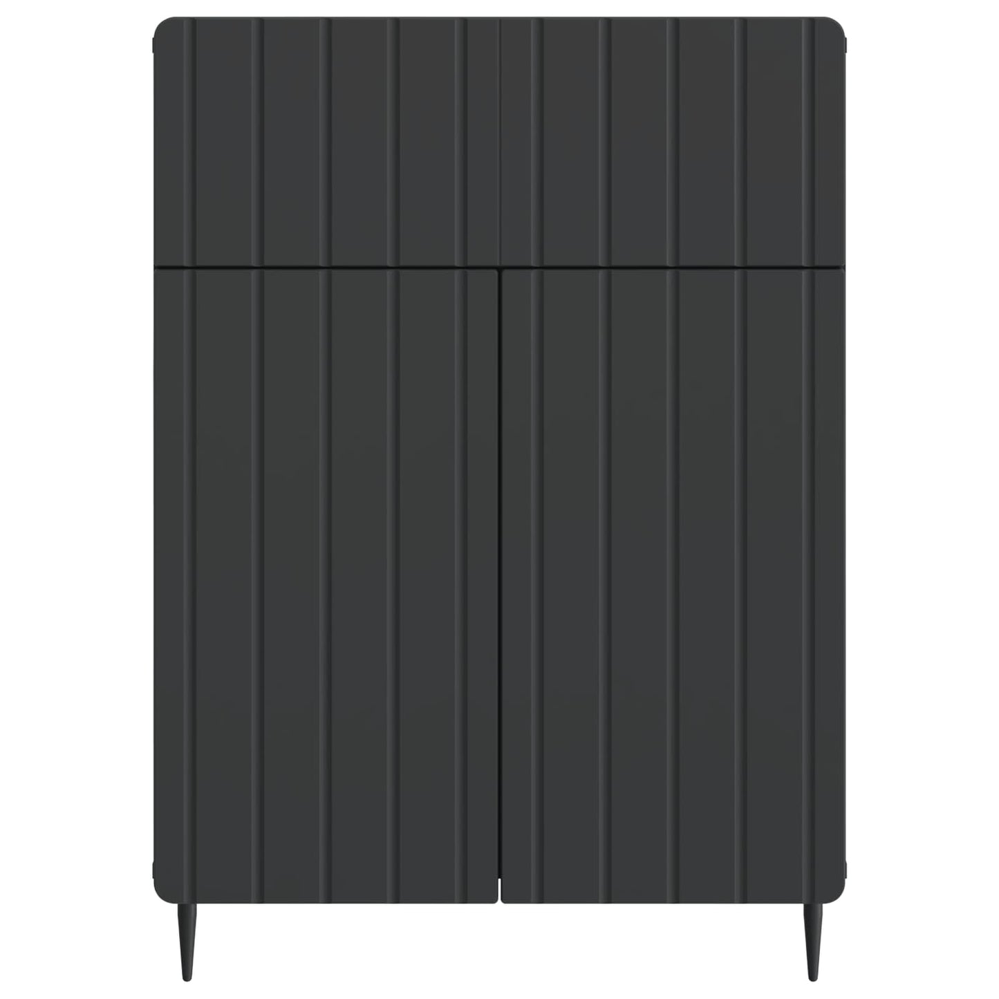 Dressoir met lade Zwart 66 x 34,5 x 92 cm Bewerkt hout