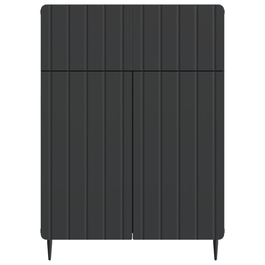 Dressoir met lade Zwart 66 x 34,5 x 92 cm Bewerkt hout