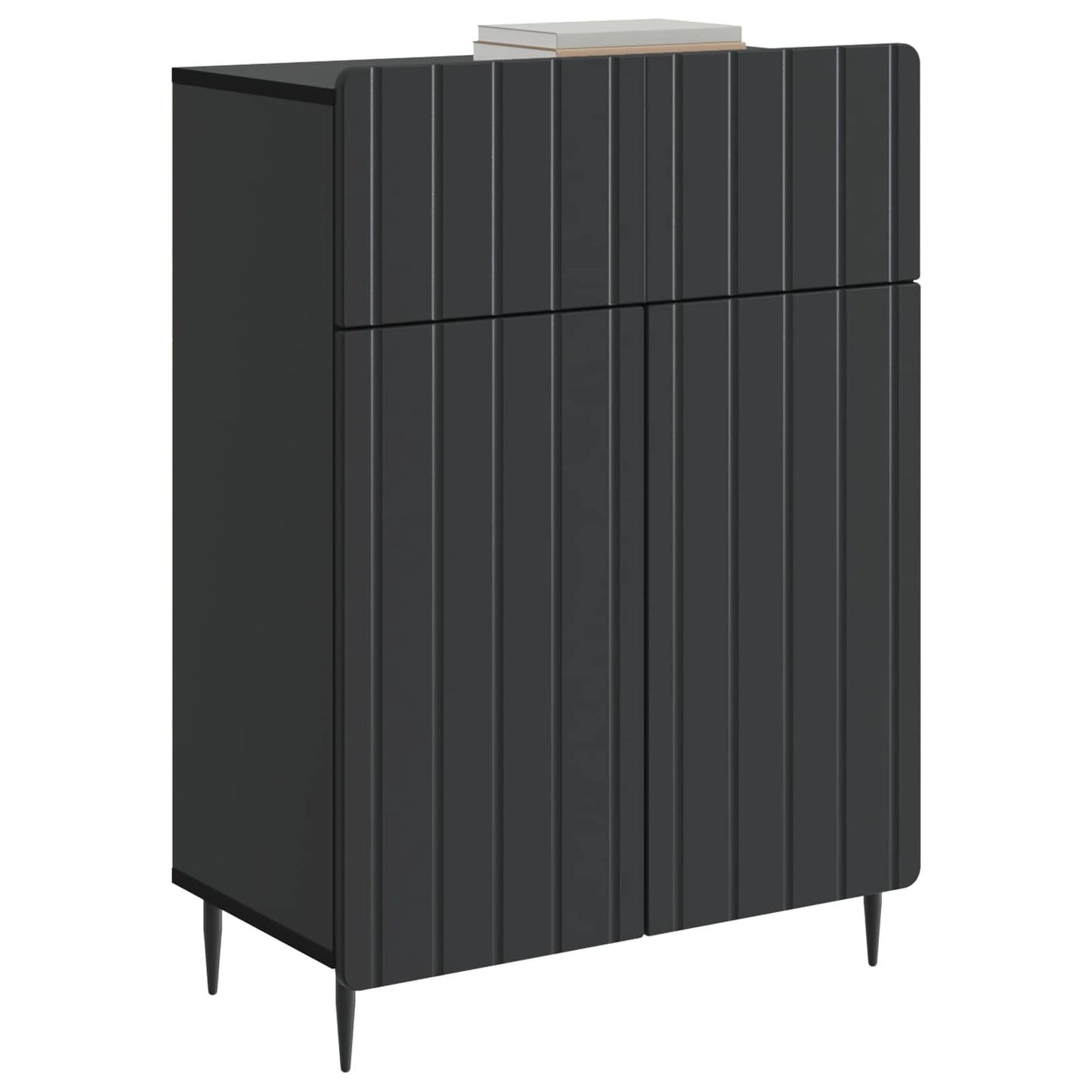 Dressoir met lade Zwart 66 x 34,5 x 92 cm Bewerkt hout