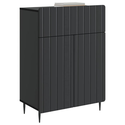 Dressoir met lade Zwart 66 x 34,5 x 92 cm Bewerkt hout
