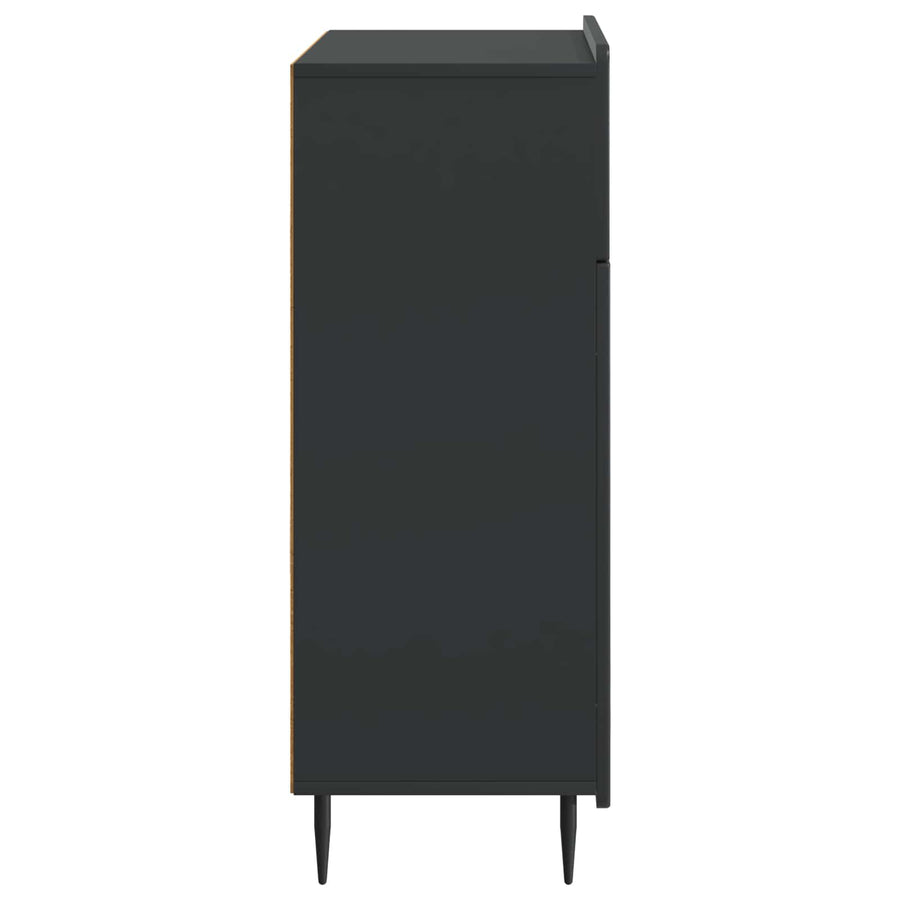 Dressoir met lade Zwart 66 x 34,5 x 92 cm Bewerkt hout