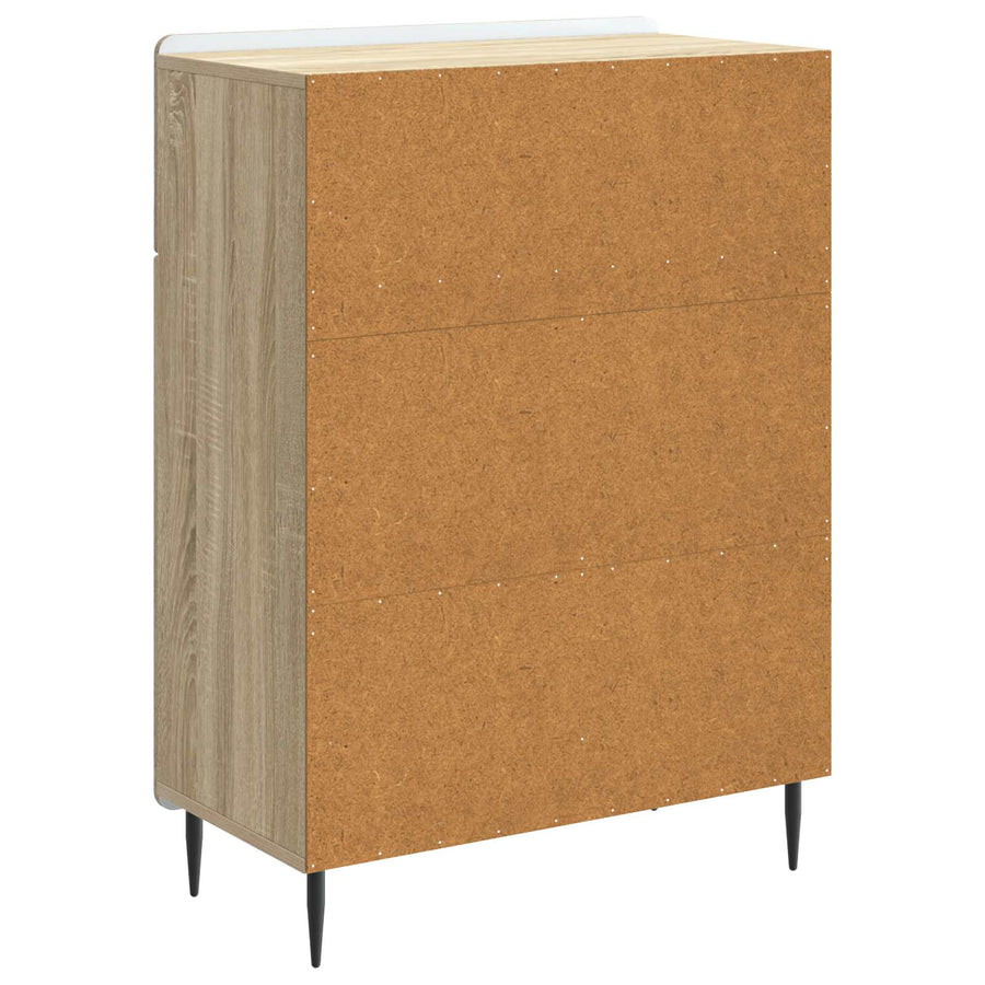 Dressoir met lade Sonoma Eiken 66 x 34,5 x 92 cm Bewerkt hout