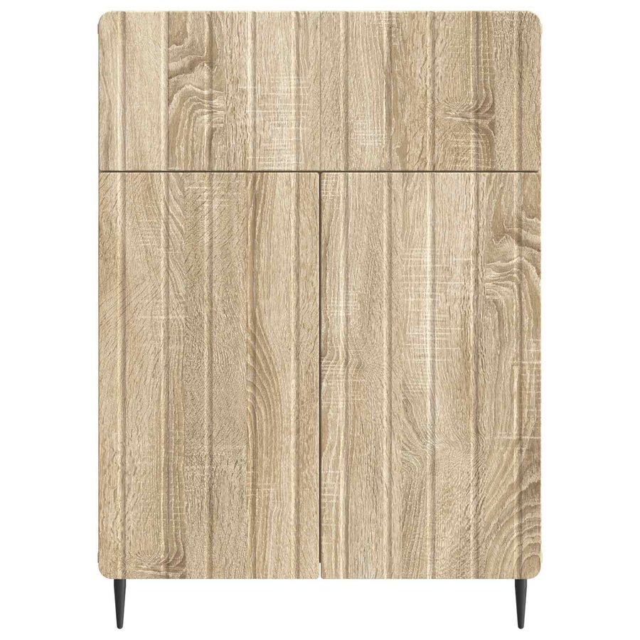 Dressoir met lade Sonoma Eiken 66 x 34,5 x 92 cm Bewerkt hout