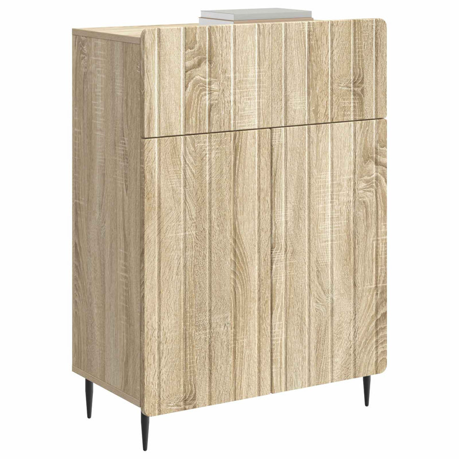 Dressoir met lade Sonoma Eiken 66 x 34,5 x 92 cm Bewerkt hout