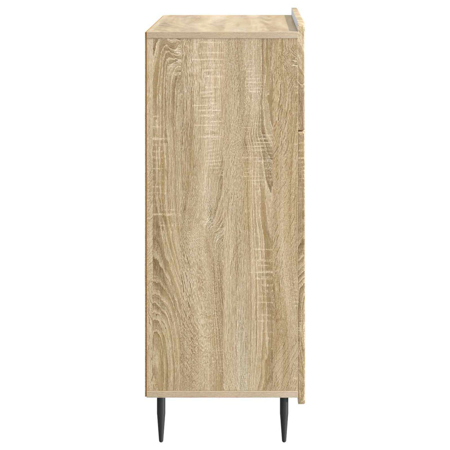 Dressoir met lade Sonoma Eiken 66 x 34,5 x 92 cm Bewerkt hout