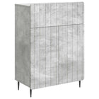 Sideboard with drawer Concrete Grey 66 x 34.5 x 92 cm Engineered wood