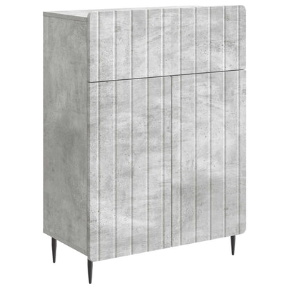 Dressoir met lade Betongrijs 66 x 34,5 x 92 cm Bewerkt hout