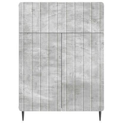 Dressoir met lade Betongrijs 66 x 34,5 x 92 cm Bewerkt hout