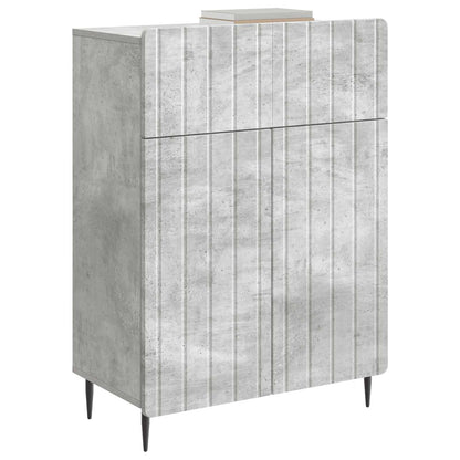 Dressoir met lade Betongrijs 66 x 34,5 x 92 cm Bewerkt hout