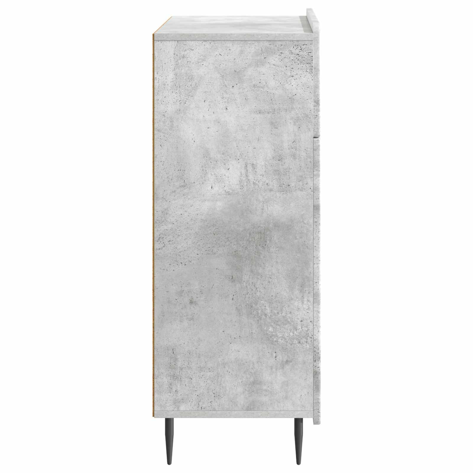 Dressoir met lade Betongrijs 66 x 34,5 x 92 cm Bewerkt hout
