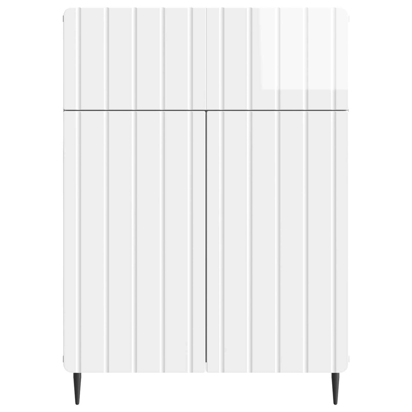 Dressoir met lade Hoogglans Wit 66 x 34,5 x 92 cm Bewerkt hout