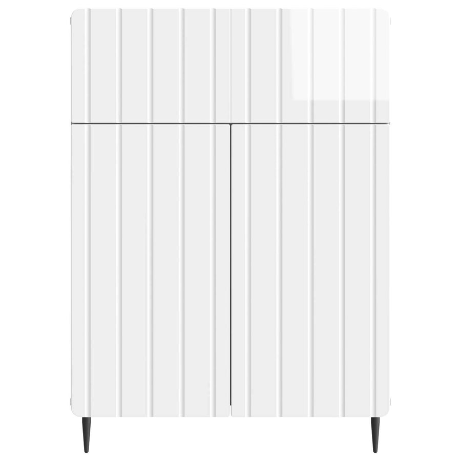 Dressoir met lade Hoogglans Wit 66 x 34,5 x 92 cm Bewerkt hout