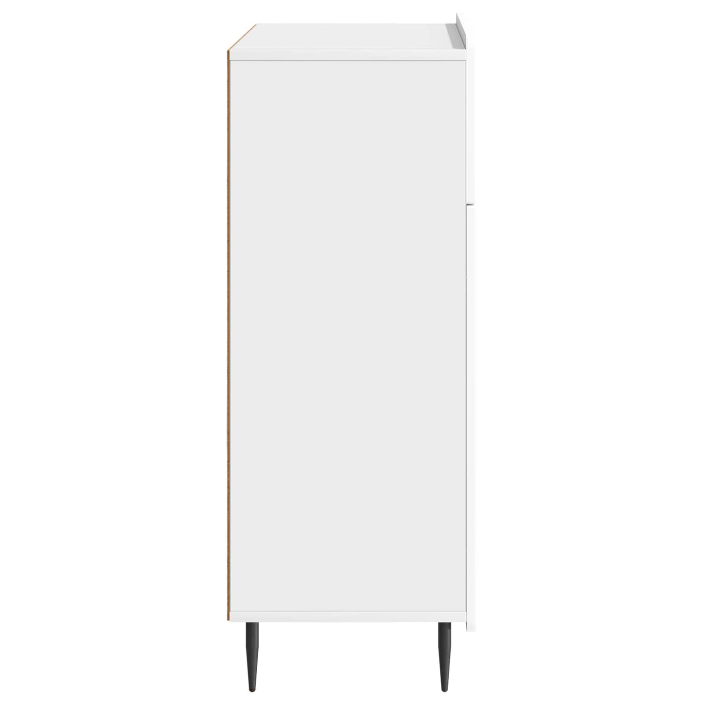 Dressoir met lade Hoogglans Wit 66 x 34,5 x 92 cm Bewerkt hout