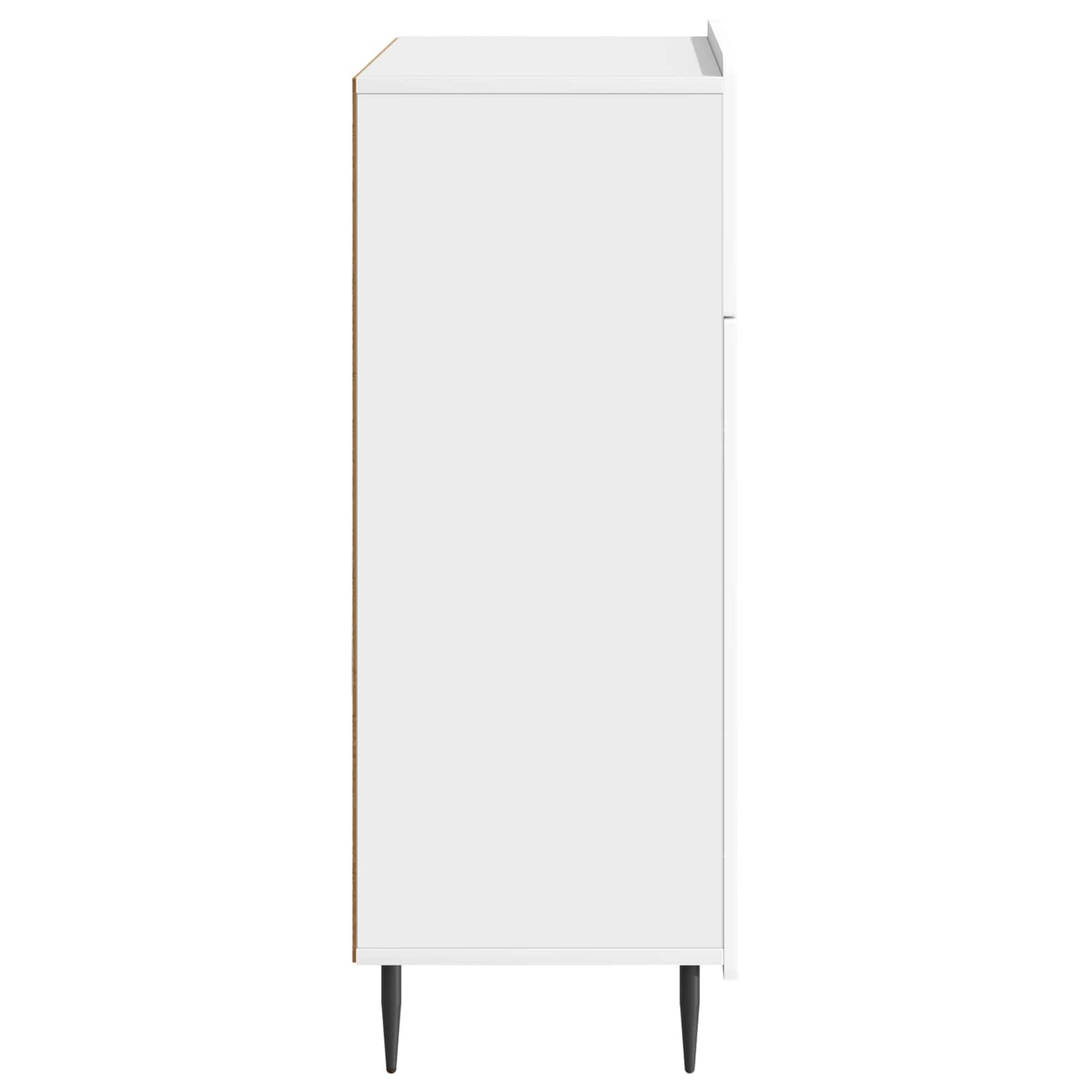 Dressoir met lade Hoogglans Wit 66 x 34,5 x 92 cm Bewerkt hout