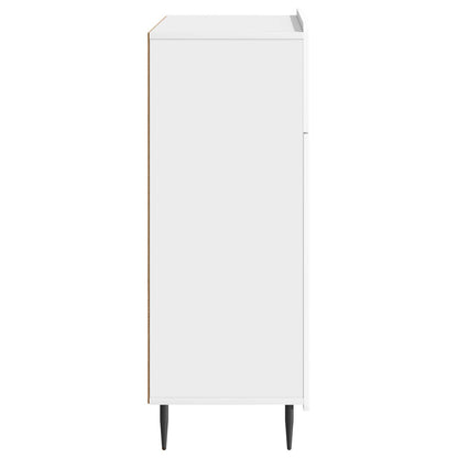 Dressoir met lade Hoogglans Wit 66 x 34,5 x 92 cm Bewerkt hout