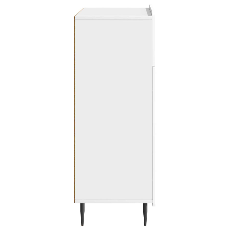 Dressoir met lade Hoogglans Wit 66 x 34,5 x 92 cm Bewerkt hout