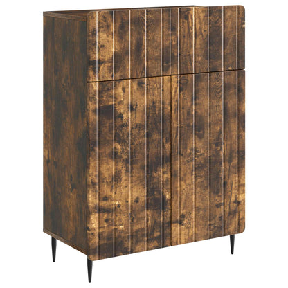 Dressoir met lade Gerookt eiken 66 x 34,5 x 92 cm Bewerkt hout