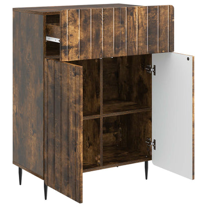 Dressoir met lade Gerookt eiken 66 x 34,5 x 92 cm Bewerkt hout