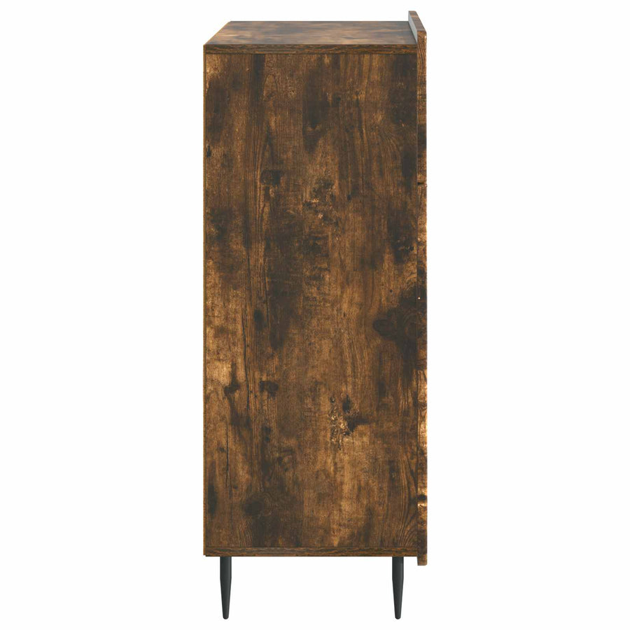 Dressoir met lade Gerookt eiken 66 x 34,5 x 92 cm Bewerkt hout
