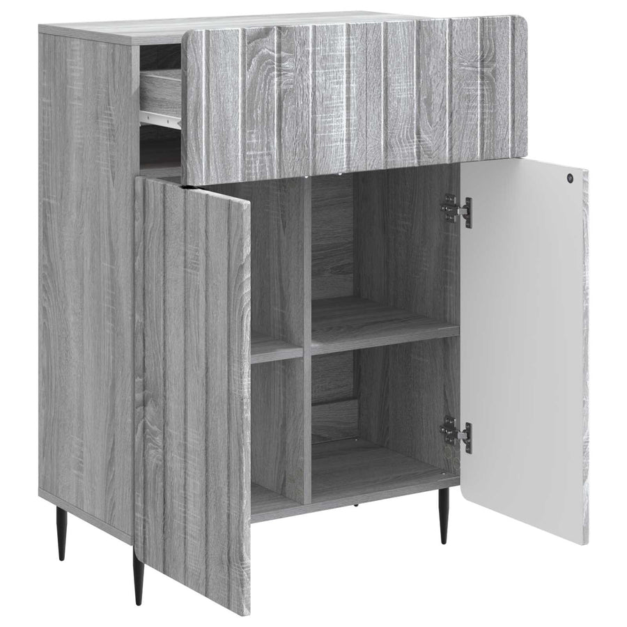 Dressoir met lade Grijs sonoma 66 x 34,5 x 92 cm Bewerkt hout