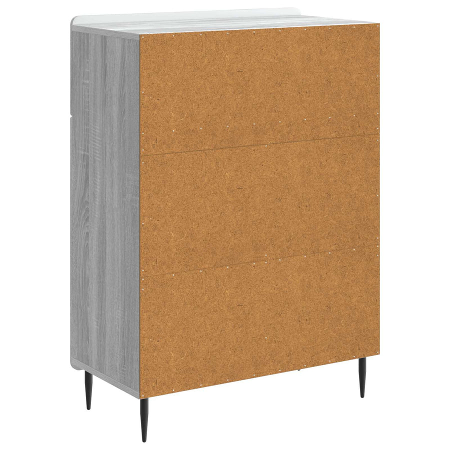 Dressoir met lade Grijs sonoma 66 x 34,5 x 92 cm Bewerkt hout