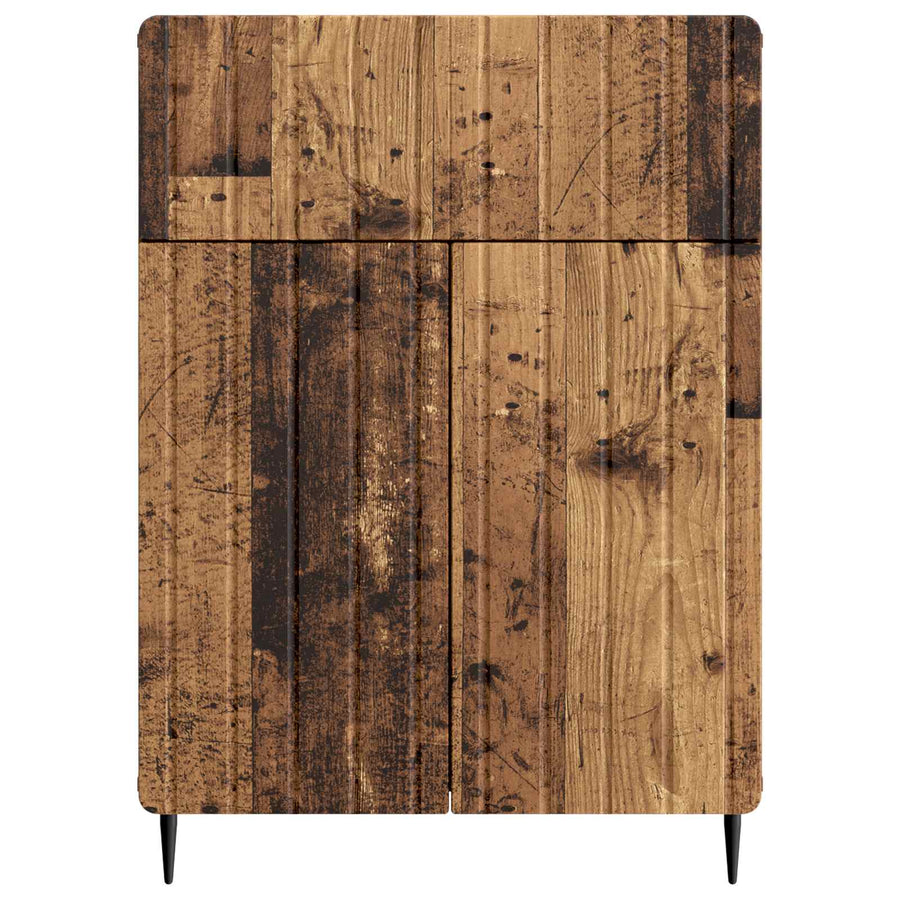 Dressoir met lade Oud hout 66 x 34,5 x 92 cm Bewerkt hout