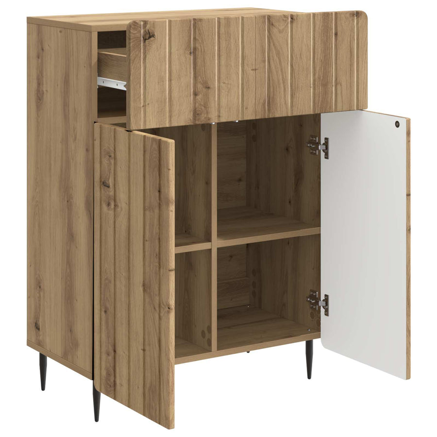 Dressoir Artisanaal eiken 66 x 34,5 x 92 cm Bewerkt hout