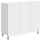 Dressoir wit 89x34,5x82 cm bewerkt hout