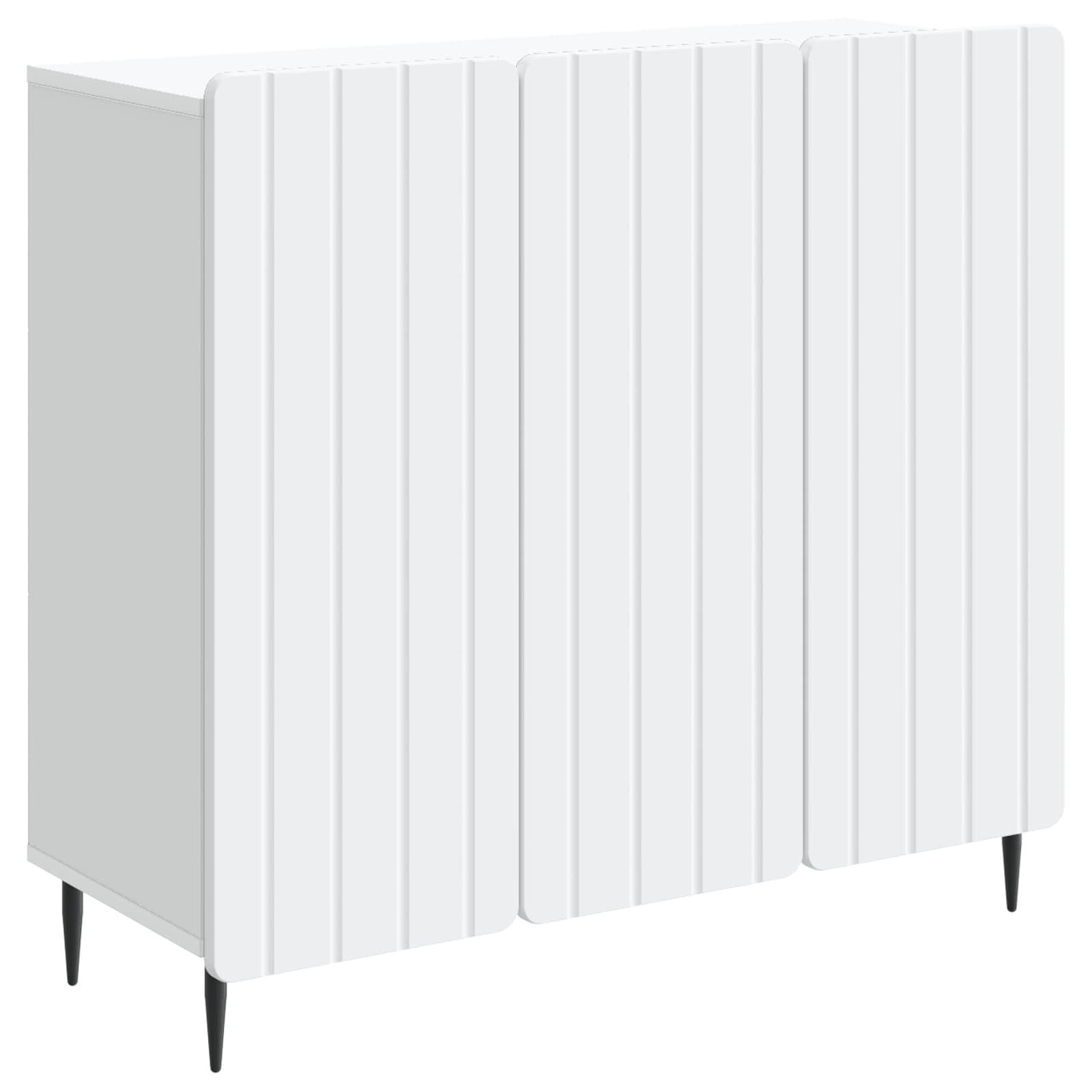 Dressoir Wit 89 x 34,5 x 82 cm Bewerkt hout