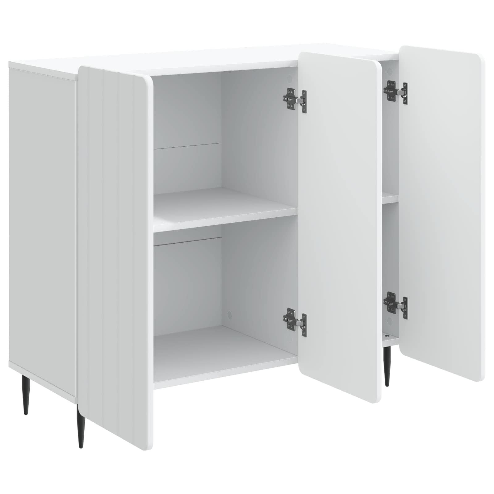 Dressoir Wit 89 x 34,5 x 82 cm Bewerkt hout