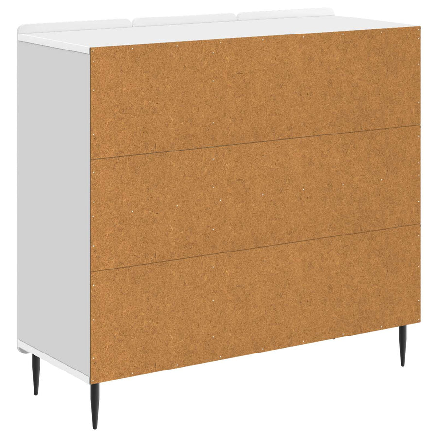Dressoir Wit 89 x 34,5 x 82 cm Bewerkt hout