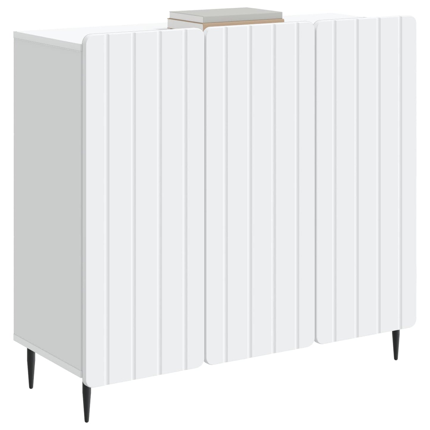 Dressoir Wit 89 x 34,5 x 82 cm Bewerkt hout