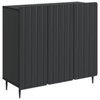 Sideboard Black 89 x 34.5 x 82 cm Engineered Wood