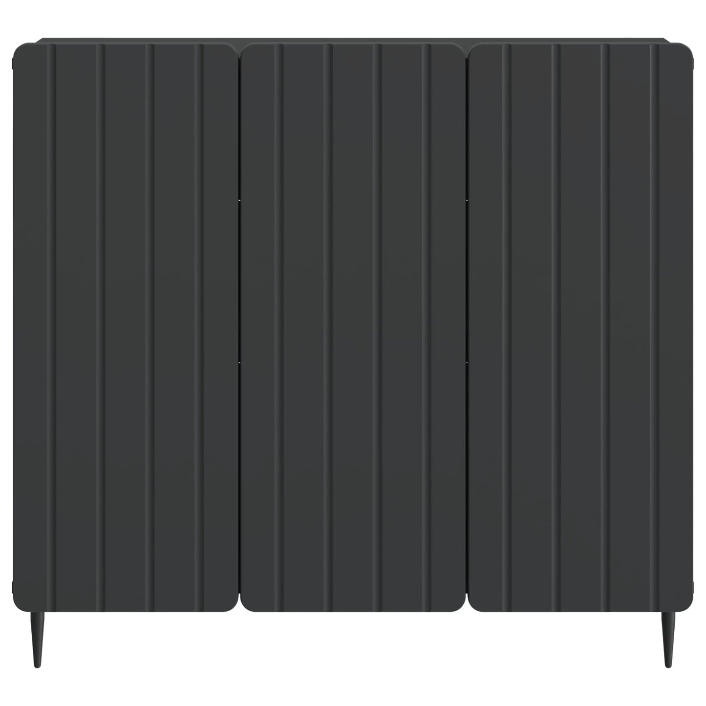 Dressoir Zwart 89 x 34,5 x 82 cm Bewerkt hout