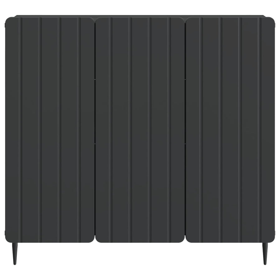 Dressoir Zwart 89 x 34,5 x 82 cm Bewerkt hout
