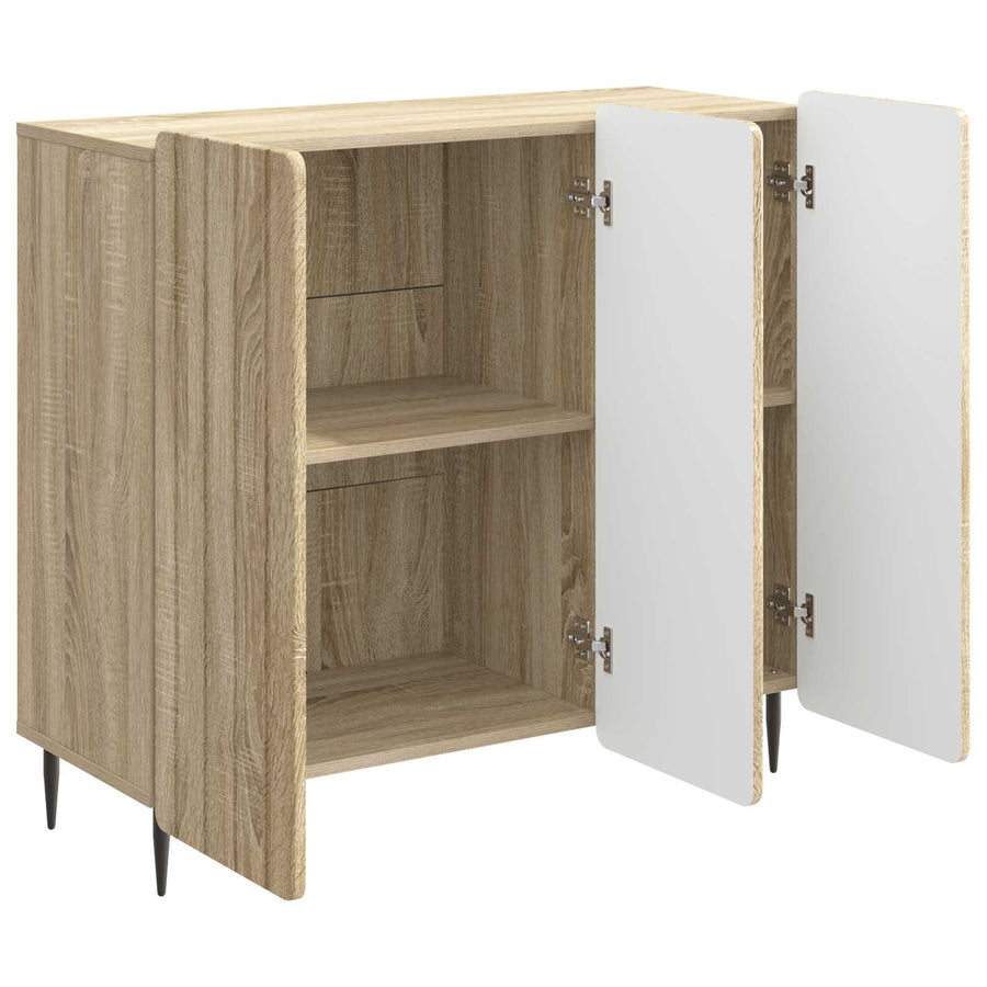 Dressoir Sonoma Eiken 89 x 34,5 x 82 cm Bewerkt hout