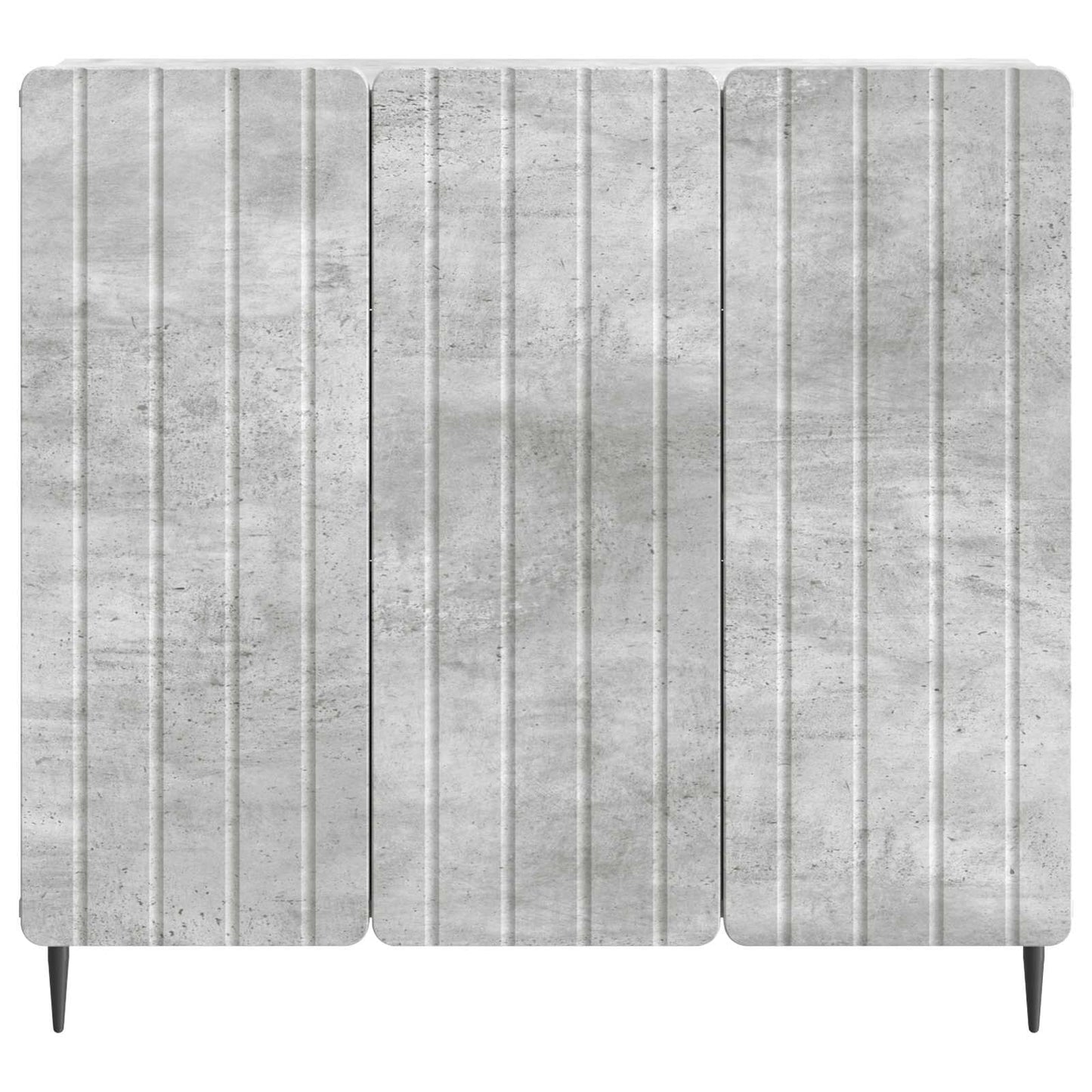 Dressoir Betongrijs 89 x 34,5 x 82 cm Bewerkt hout