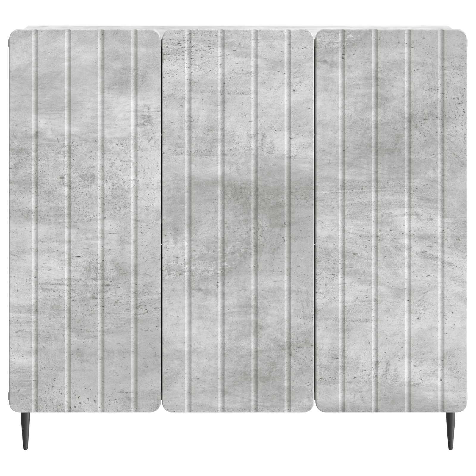 Dressoir Betongrijs 89 x 34,5 x 82 cm Bewerkt hout
