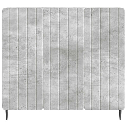 Dressoir Betongrijs 89 x 34,5 x 82 cm Bewerkt hout