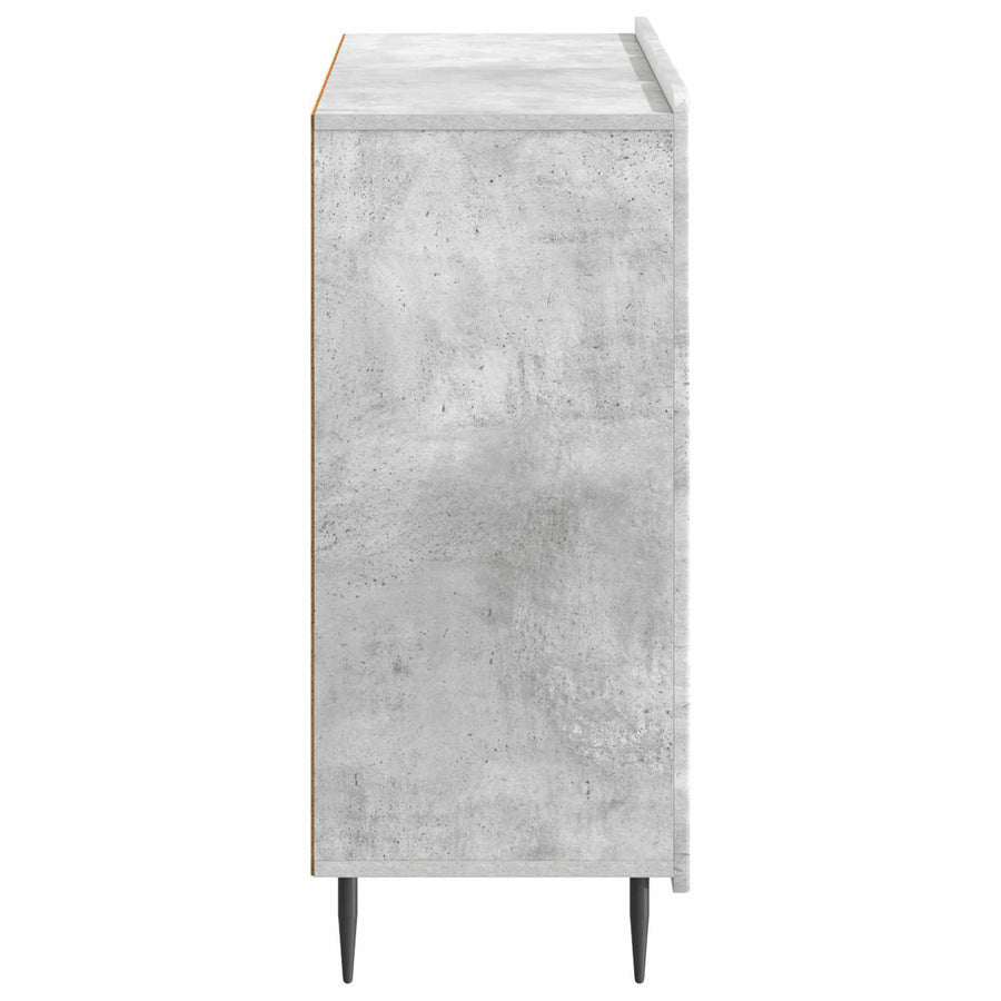 Dressoir Betongrijs 89 x 34,5 x 82 cm Bewerkt hout