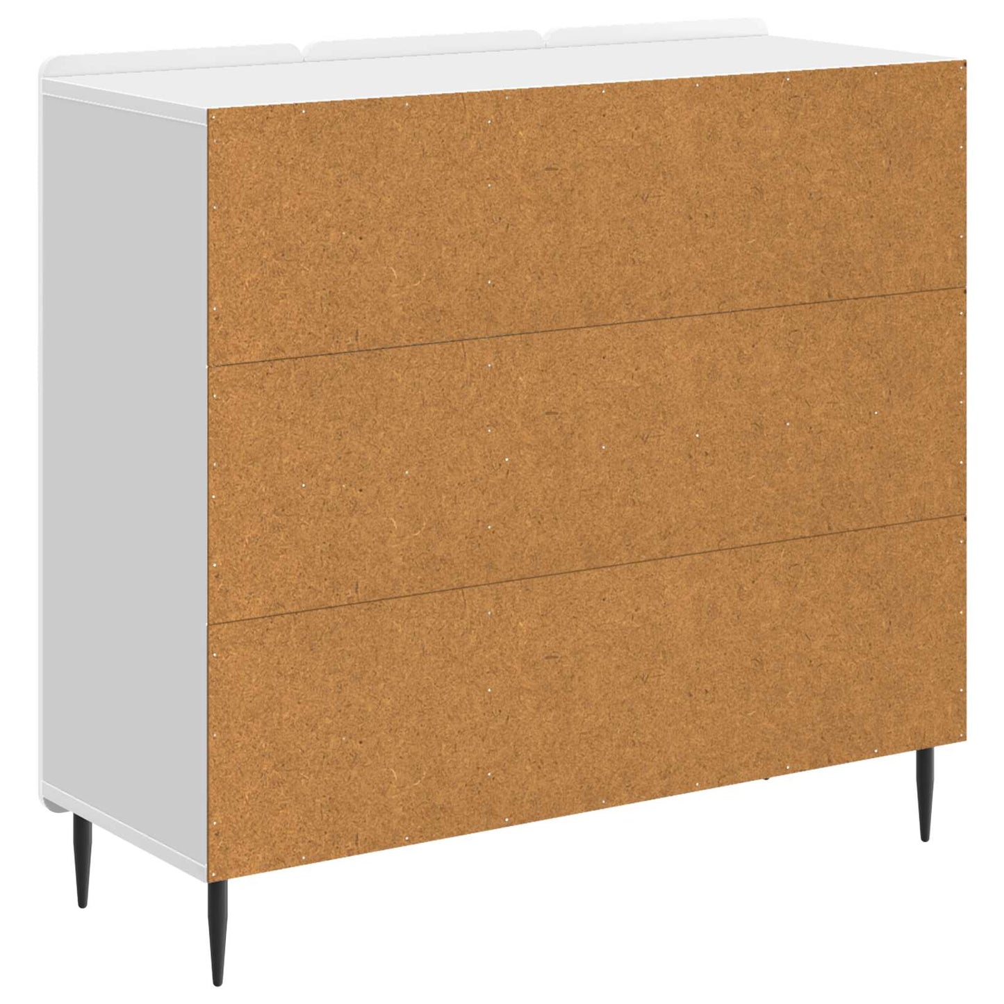 Dressoir Hoogglans Wit 89 x 34,5 x 82 cm Bewerkt hout