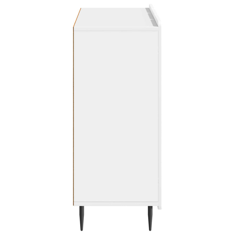 Dressoir Hoogglans Wit 89 x 34,5 x 82 cm Bewerkt hout