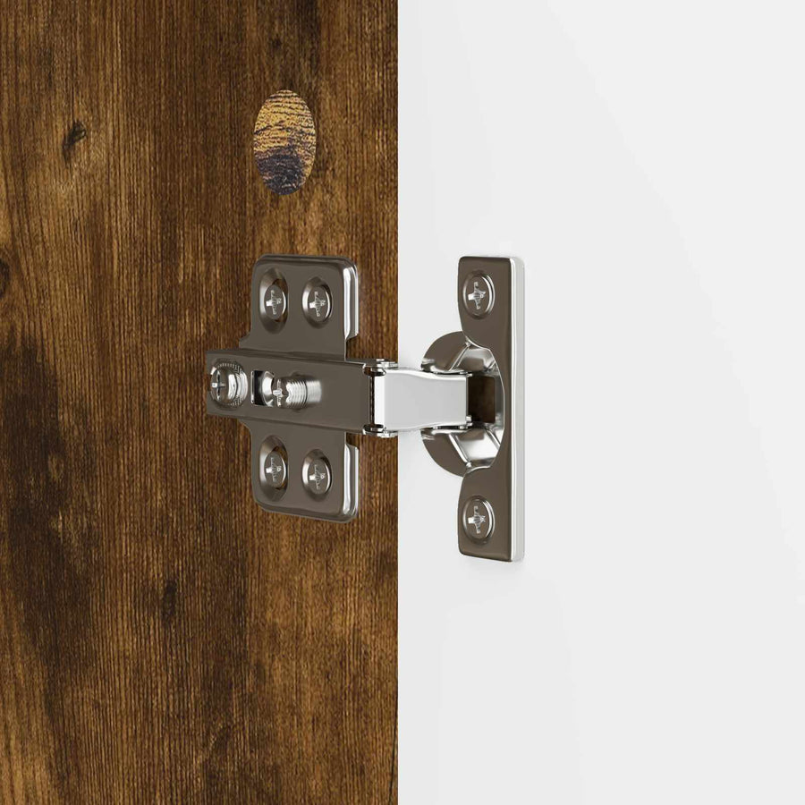 Dressoir Gerookt eiken 89 x 34,5 x 82 cm Bewerkt hout