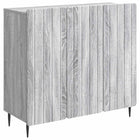 Sideboard Grey Sonoma 89 x 34.5 x 82 cm Engineered Wood