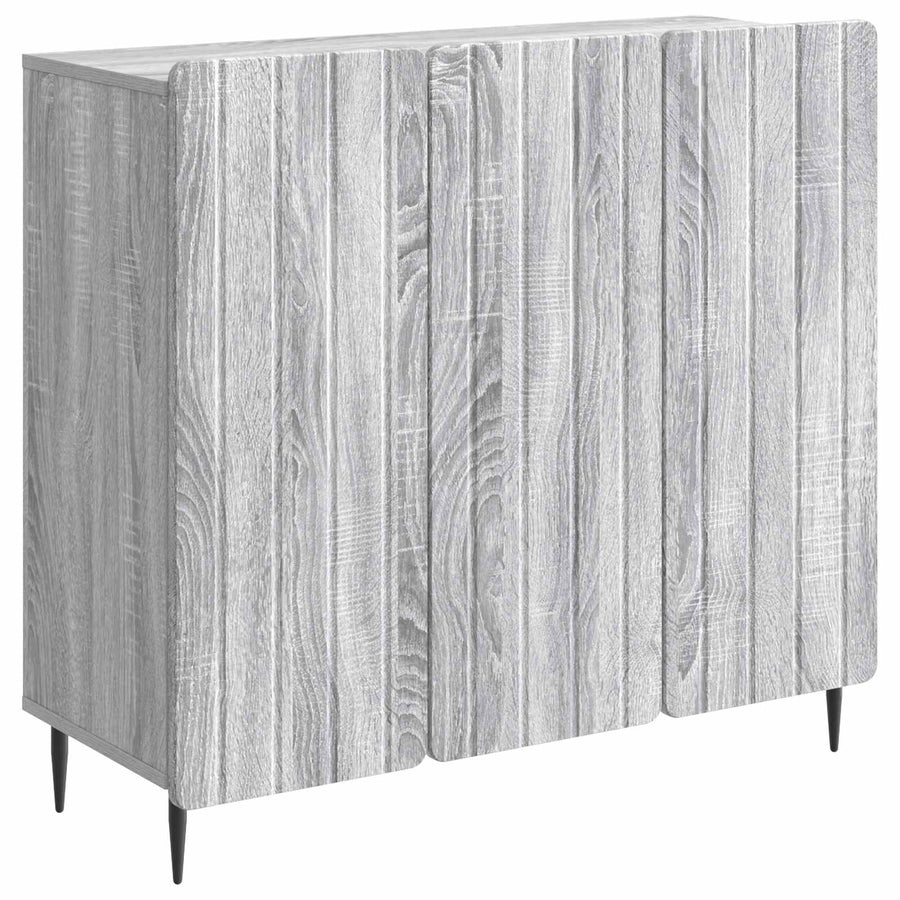 Dressoir Grijs sonoma 89 x 34,5 x 82 cm Bewerkt hout