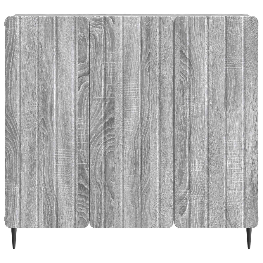 Dressoir Grijs sonoma 89 x 34,5 x 82 cm Bewerkt hout