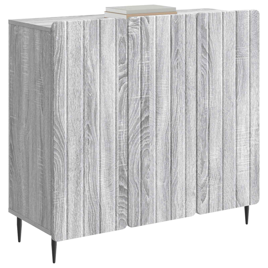 Dressoir Grijs sonoma 89 x 34,5 x 82 cm Bewerkt hout