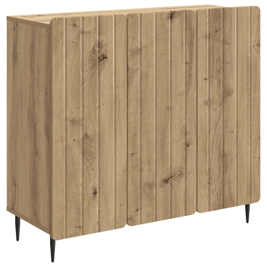 Dressoir Artisanaal eiken 89 x 34,5 x 82 cm Bewerkt hout